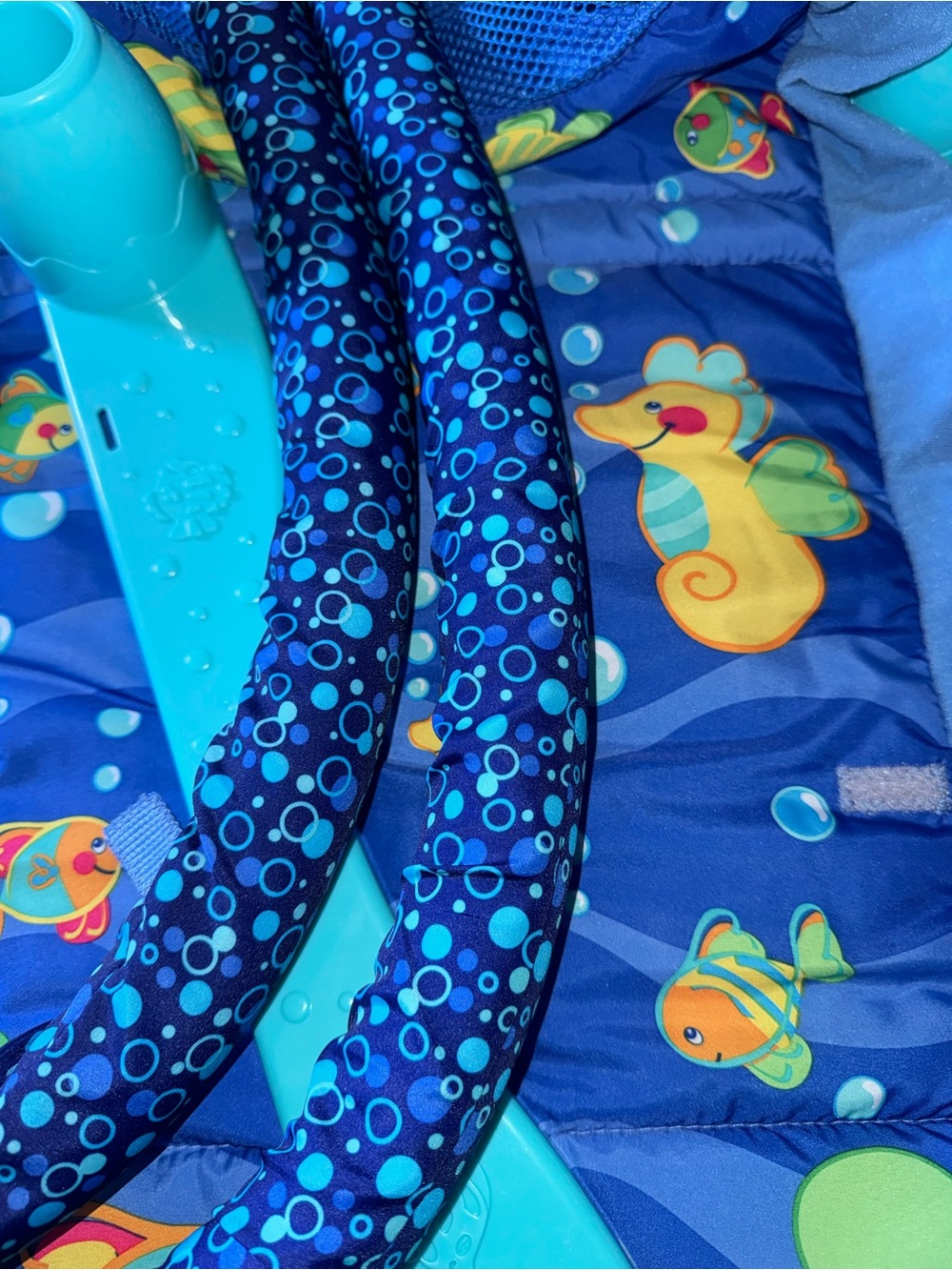 Blue & Green Ocean Play Gym for Babies - Interactive Tummy Time Mat - Picture 8 of 8